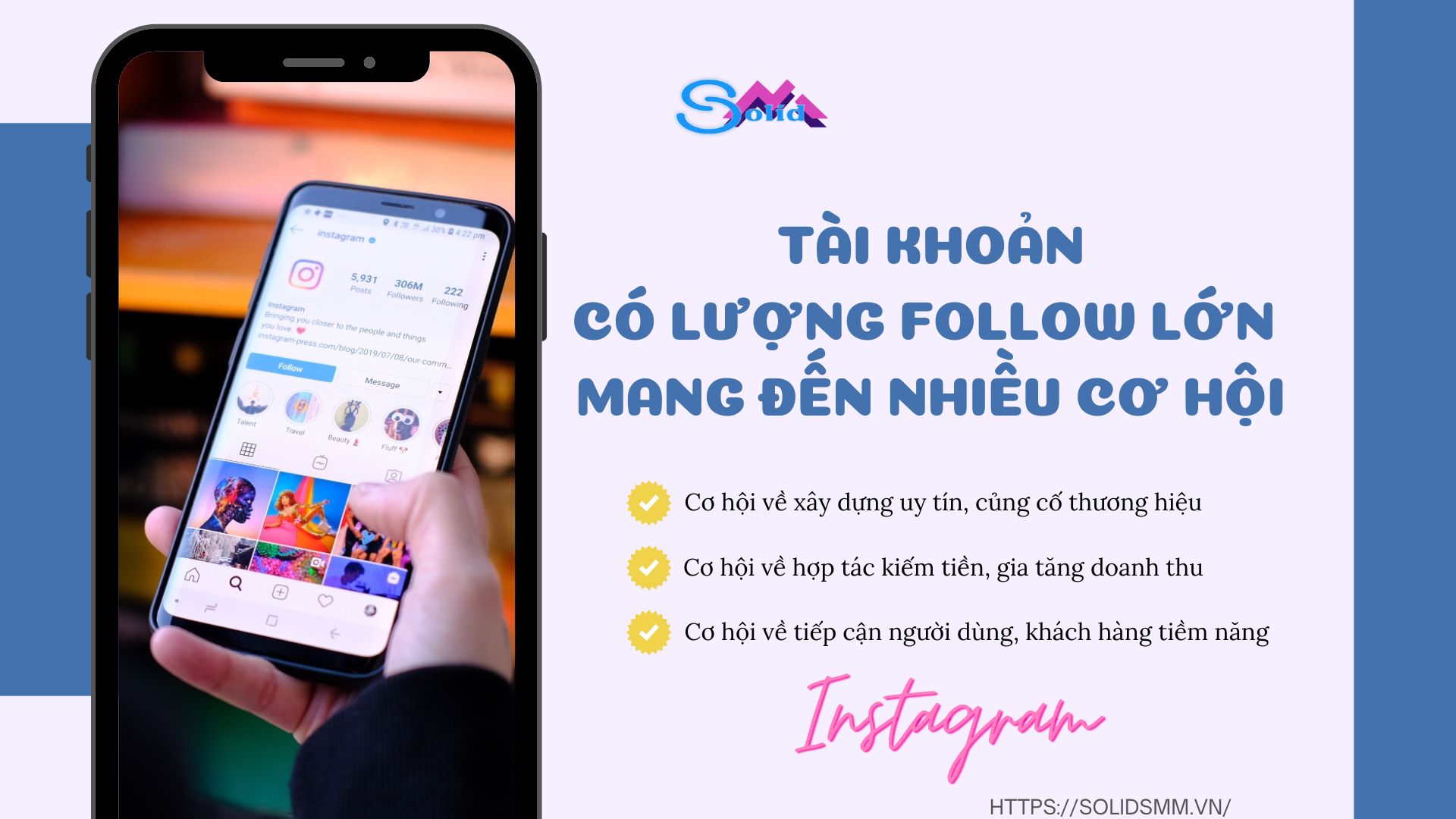Những cơ hội khi tài khoản có nhiều lượt follow